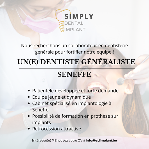 Recherche un.e dentiste généraliste