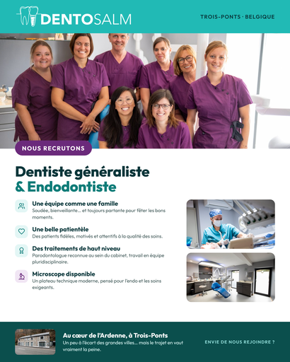 Dentiste généraliste et dentiste spécialisée en endodontie 