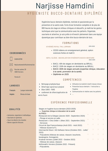 Recherche d’emploi – Hygiéniste bucco-dentaire diplômée
